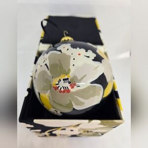 Vera Bradley Large Dogwood Floral Christmas Oranament with Keepsake Box 2012